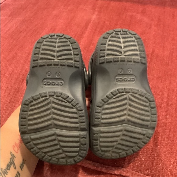 CROCS Kids Dark Gray Clogs - Picture 5 of 5